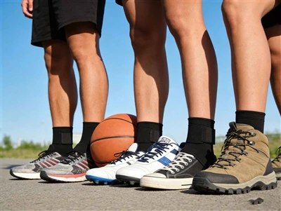 Kan de Sportenkelbrace in schoenen gedragen worden?